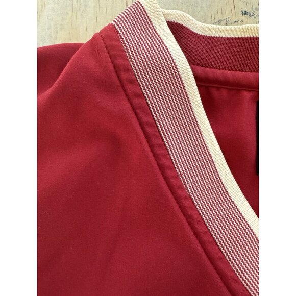 Austin Golf Vest Men Medium Red Pockets V Neck Stain Resistant Activewear Preppy - Picture 4 of 13